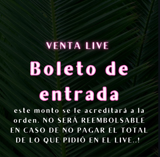 Boleto de entrada